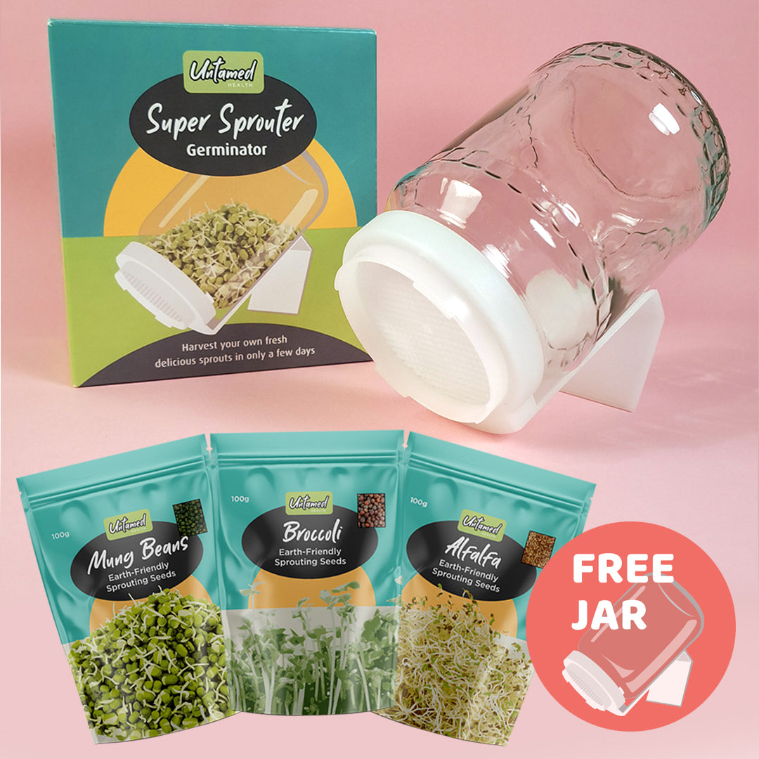 Beginner Sprout Seed Kit with FREE JAR Untamed Health
