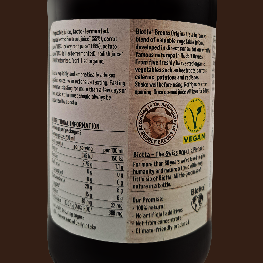 Biotta Breuss Organic Cold Pressed