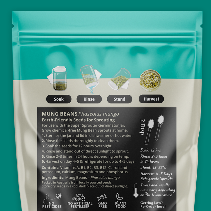 Beginner Sprout Seed Kit with FREE Sprout Jar