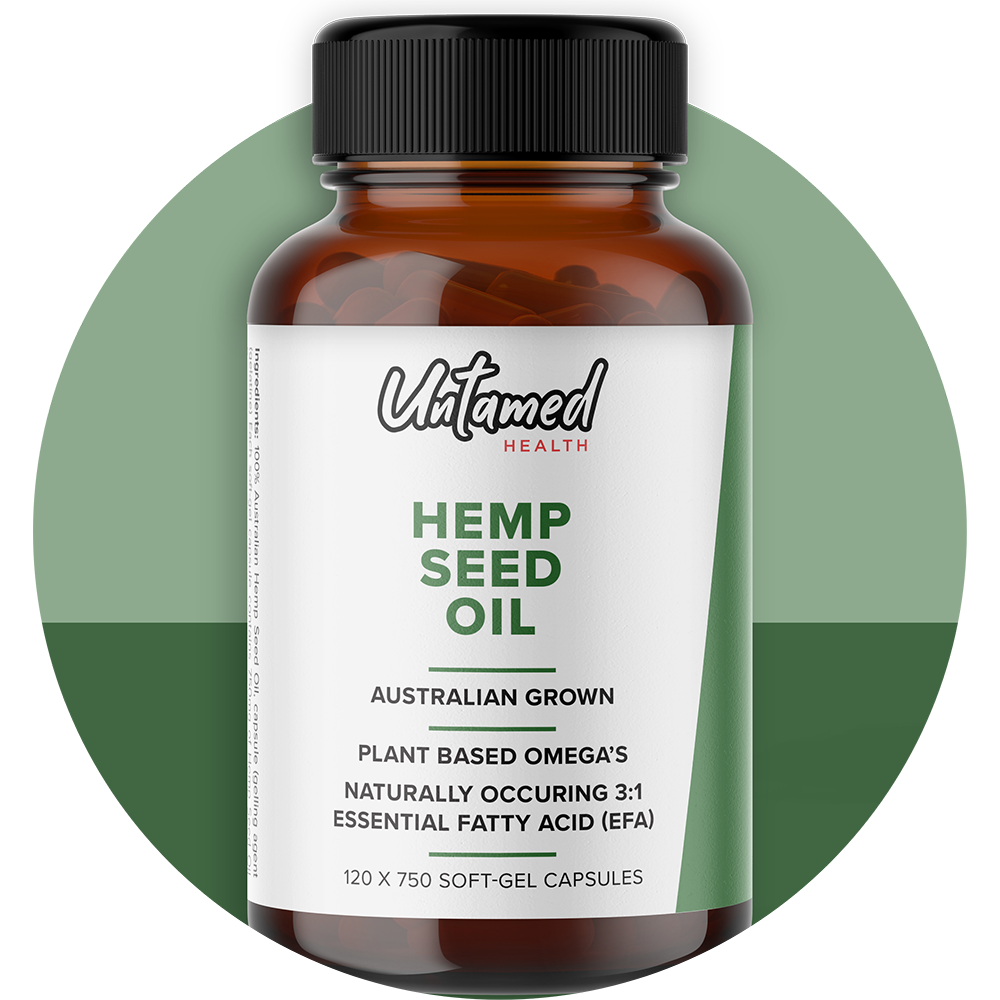 Hemp Seed Oil 120 Capsules Untamed Health